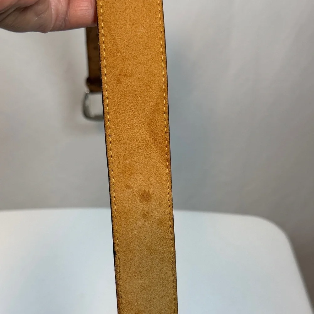 Tony Lama Men’s Leather Ostrich Belt Size 28 1379L